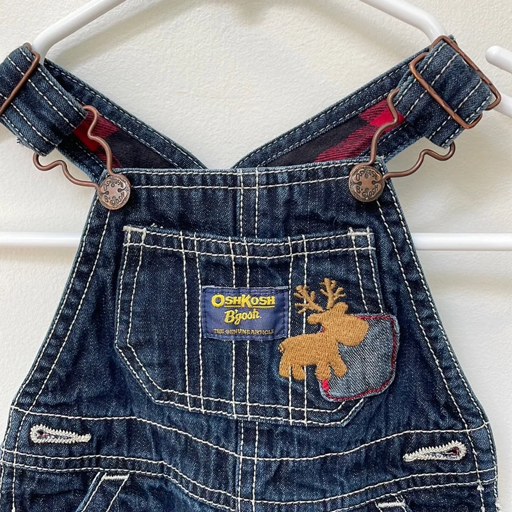 Oshkosh moose overall denim baby boy